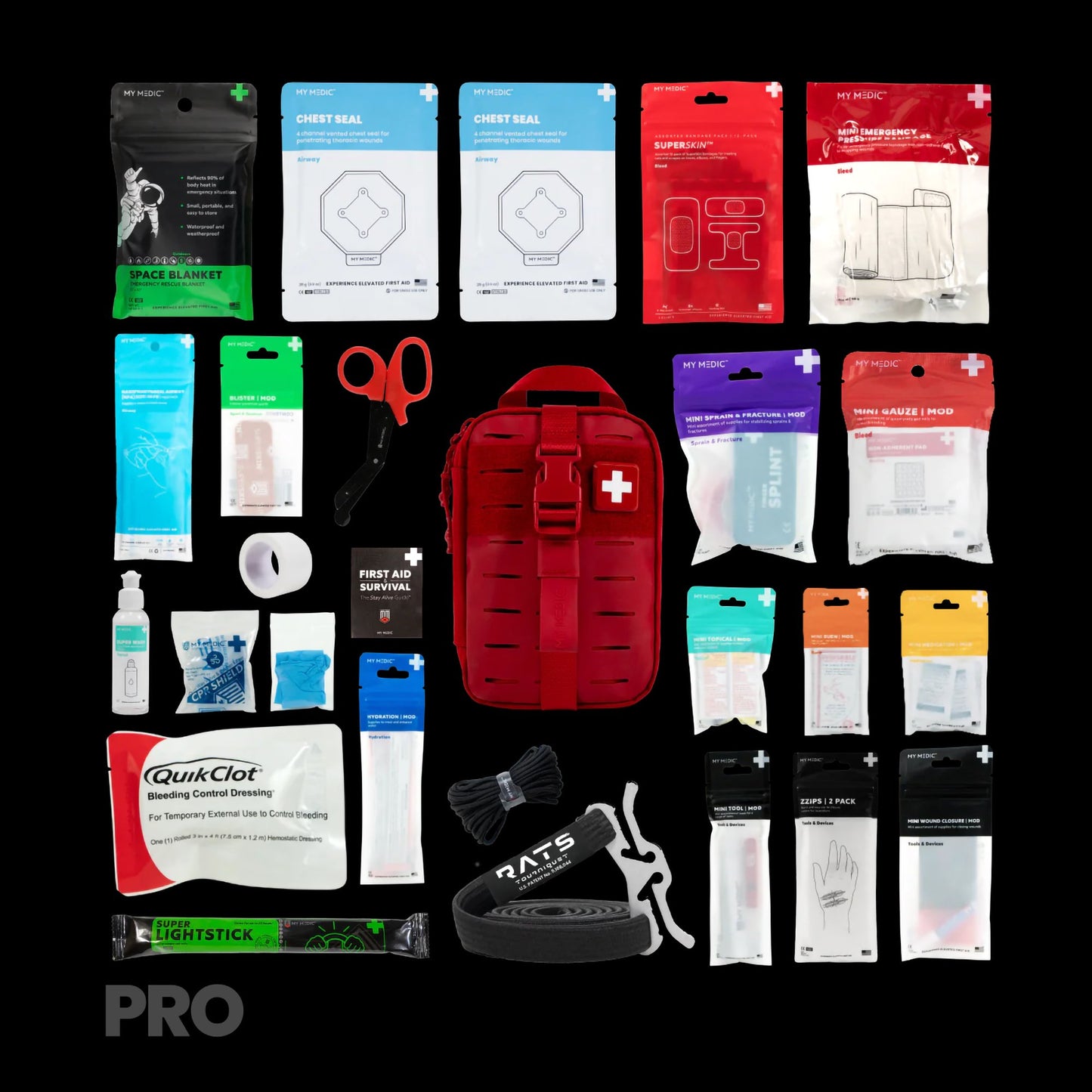 FIRST AID KIT, MYFAK-MINI PRO RED