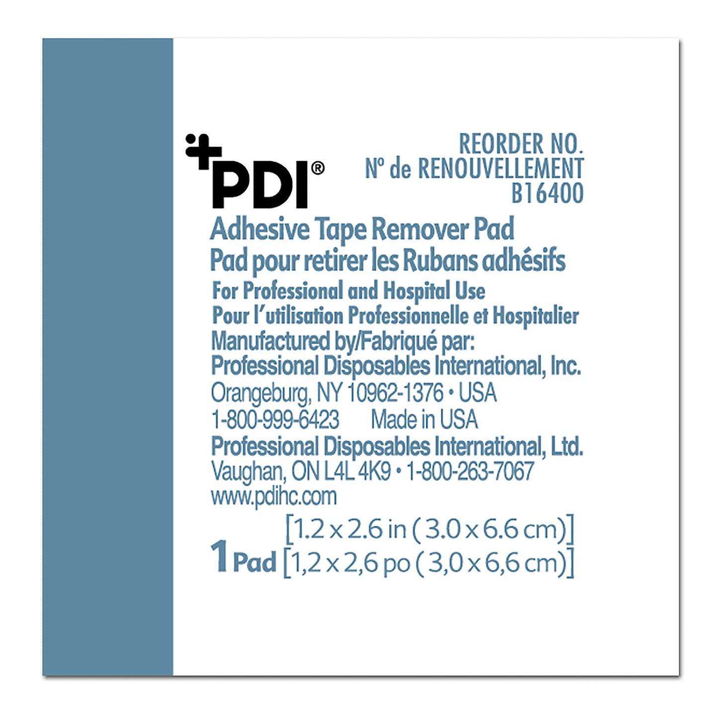 PAD, ADHSV TAPE REMOVER (100/BX)
