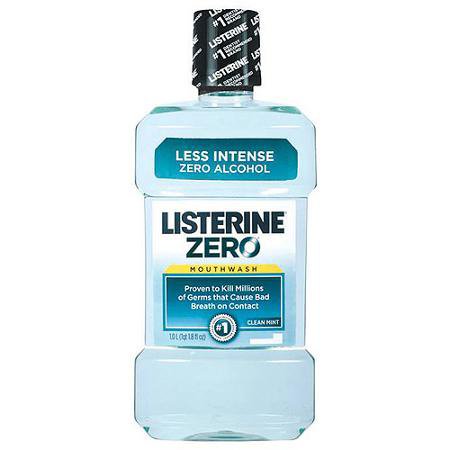 MOUTHWASH, LISTERINE ZERO 500ML 16.66OZ