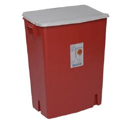 CONTAINER, SHARPS RED 30GL W/LID (3/CS)