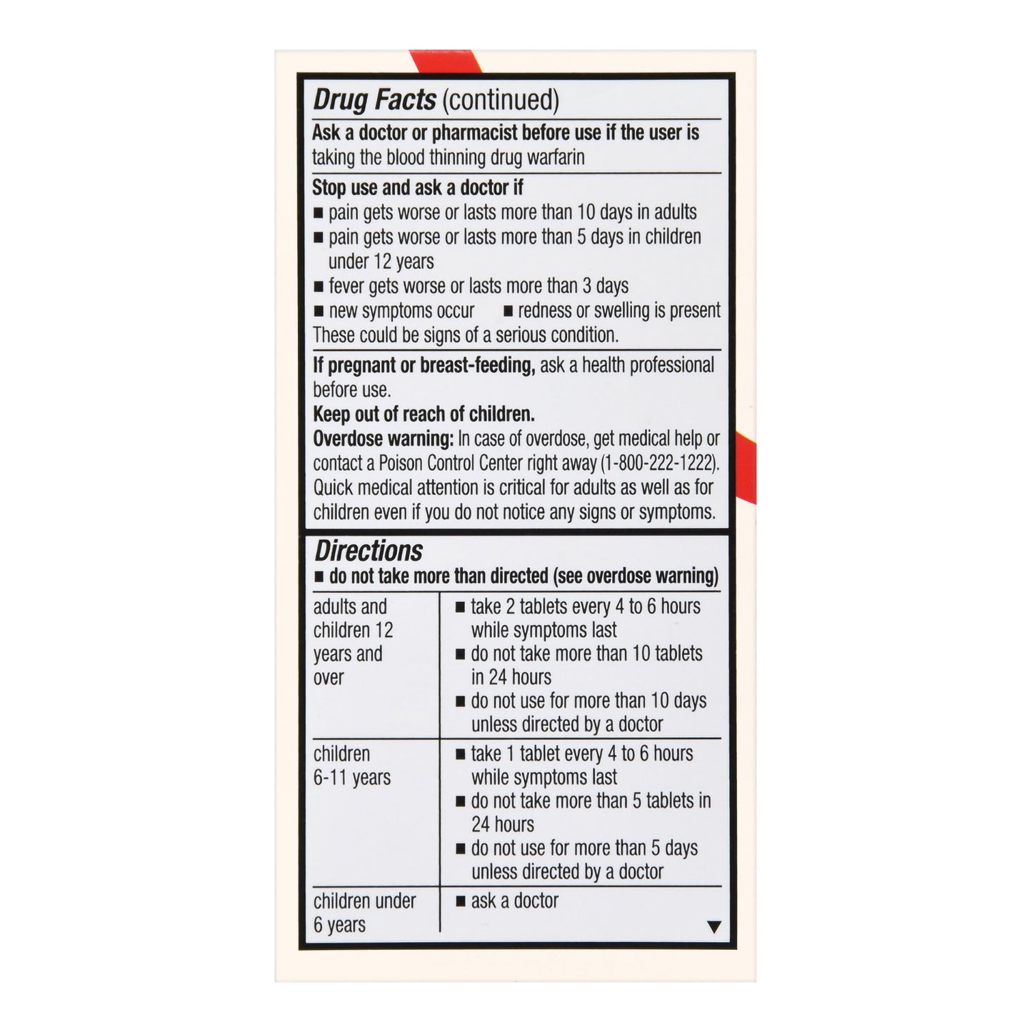 ACETAMINOPHEN, TAB FT SM REG STRENGTH 325MG (100/BT)