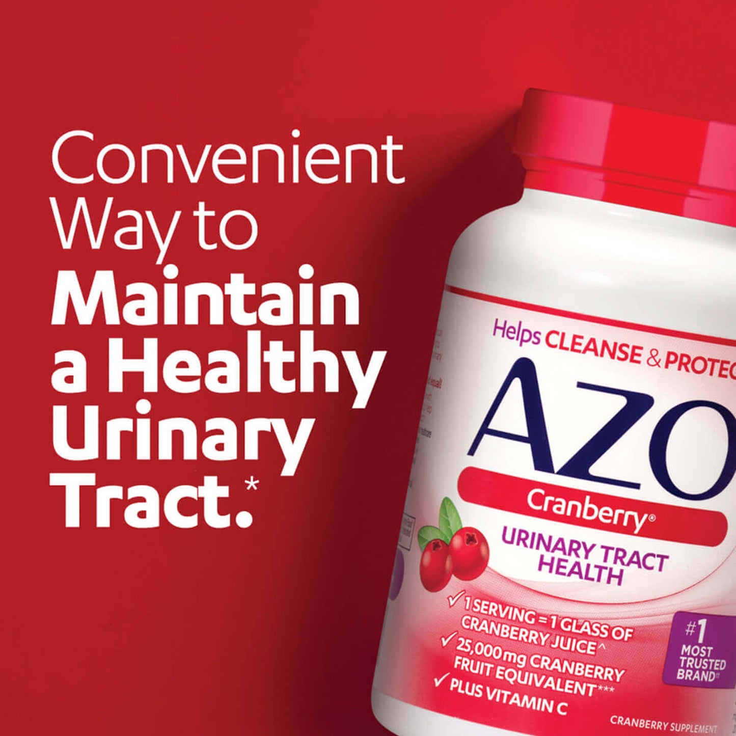 AZO CRANBERRY, SGEL M/S (100/BTL)