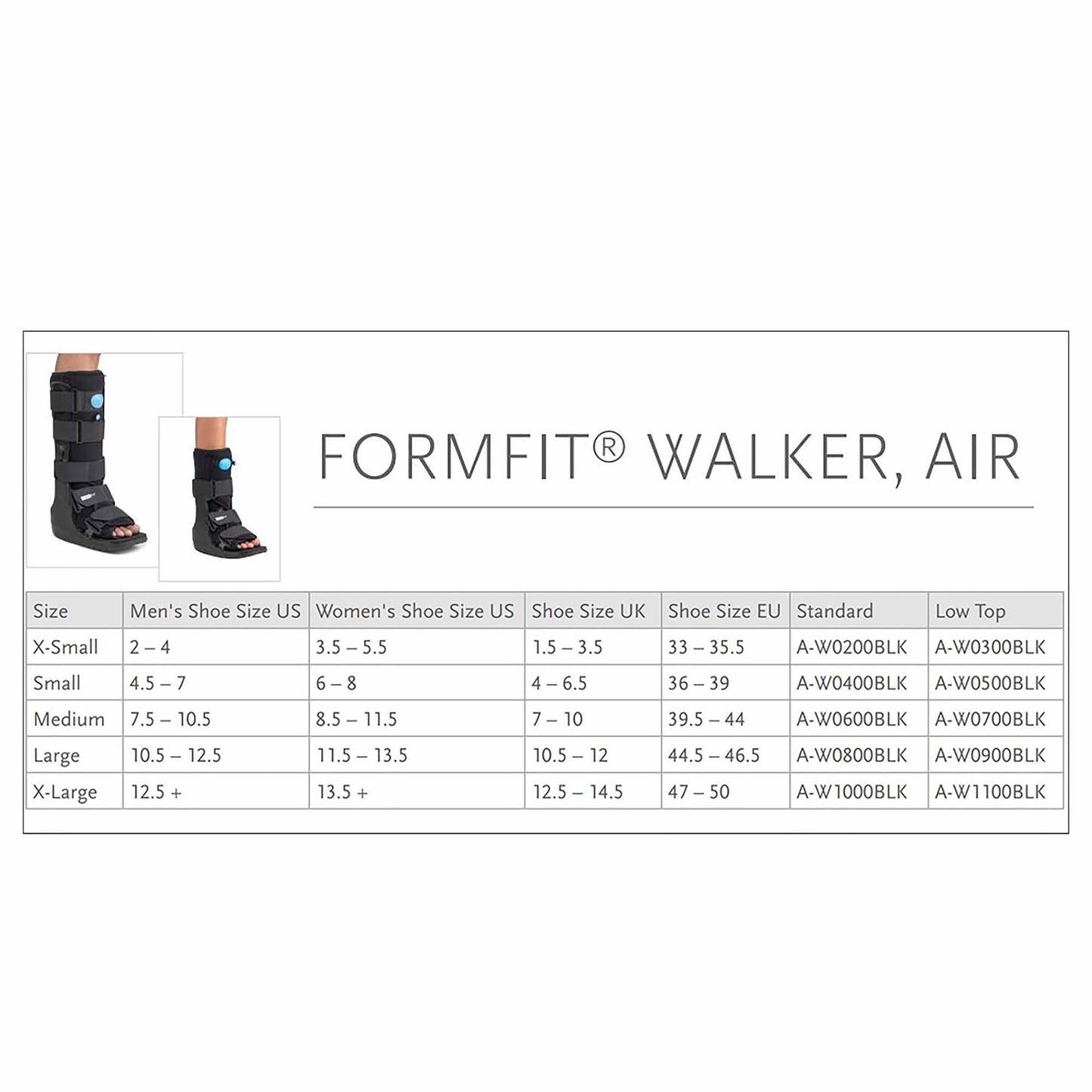 WALKER BOOT, AIR EQUALIZER LOWBLK LG