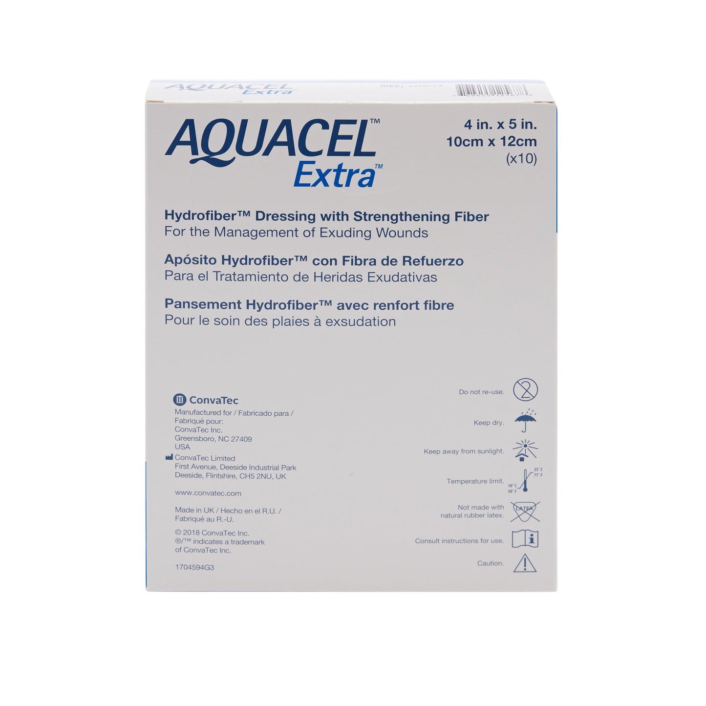 DRESSING, WND AQUACEL X HYDFBRW/O BORDER 4X5" (10/