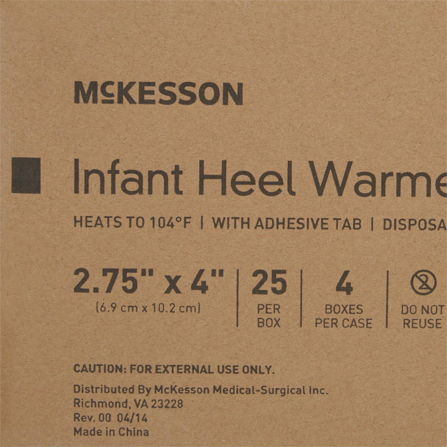WARMER, HEEL INF LF 2.75"X4" (25/BX 4BX/CS)