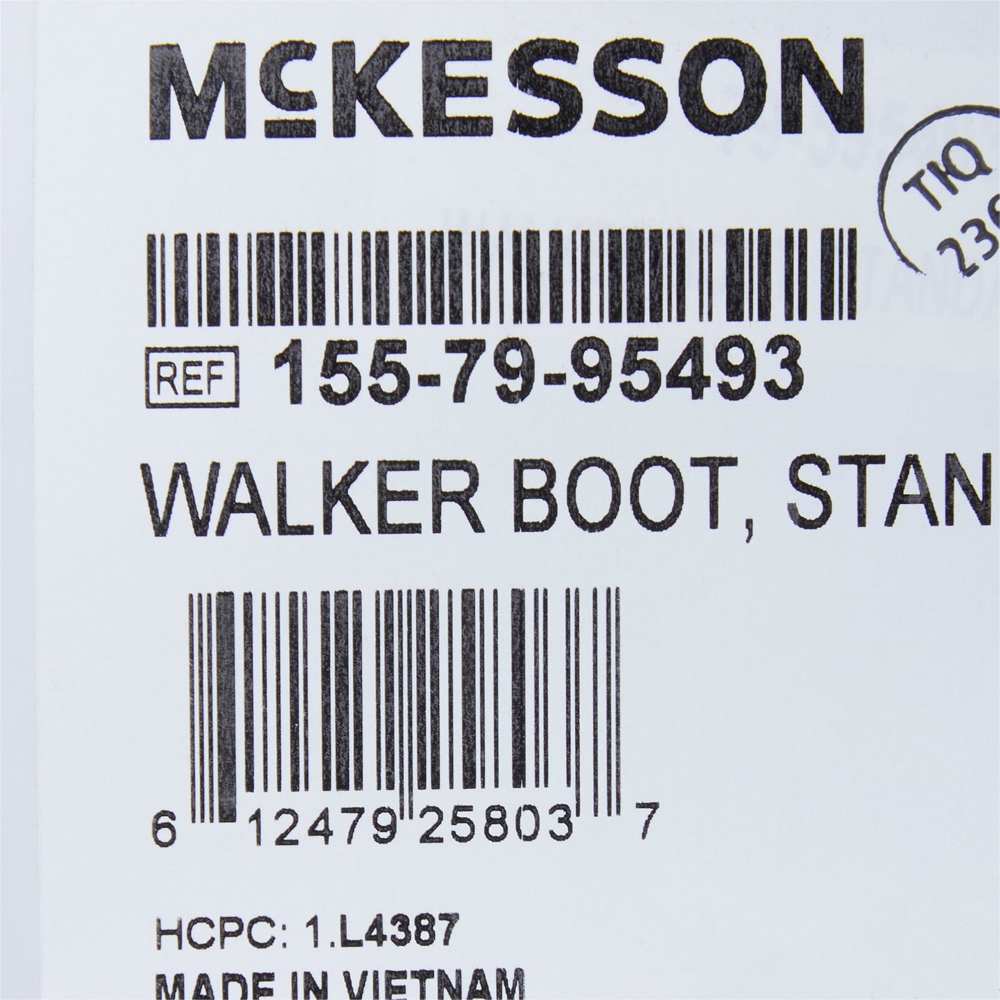 BOOT, WALKER STD NON-AIR SM