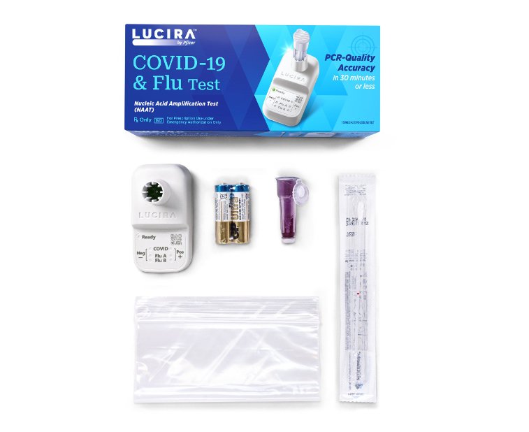 TEST KIT, LUCIRA COVID/FLU MOLECULAR DISP SNGL USE (1TEST)
