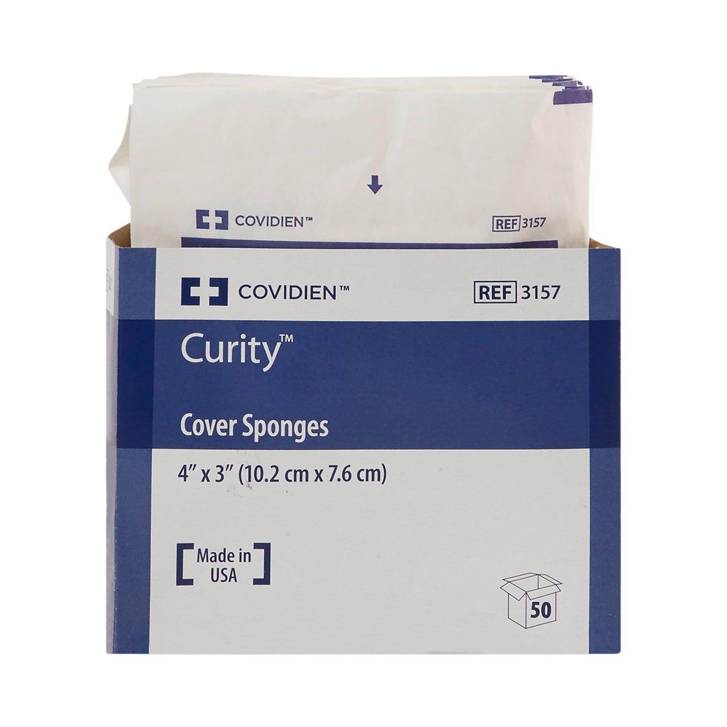 SPONGE, CVR 4"X3" STR 2'S (2/PK 25PK/TR 24TR/CS) KENDAL