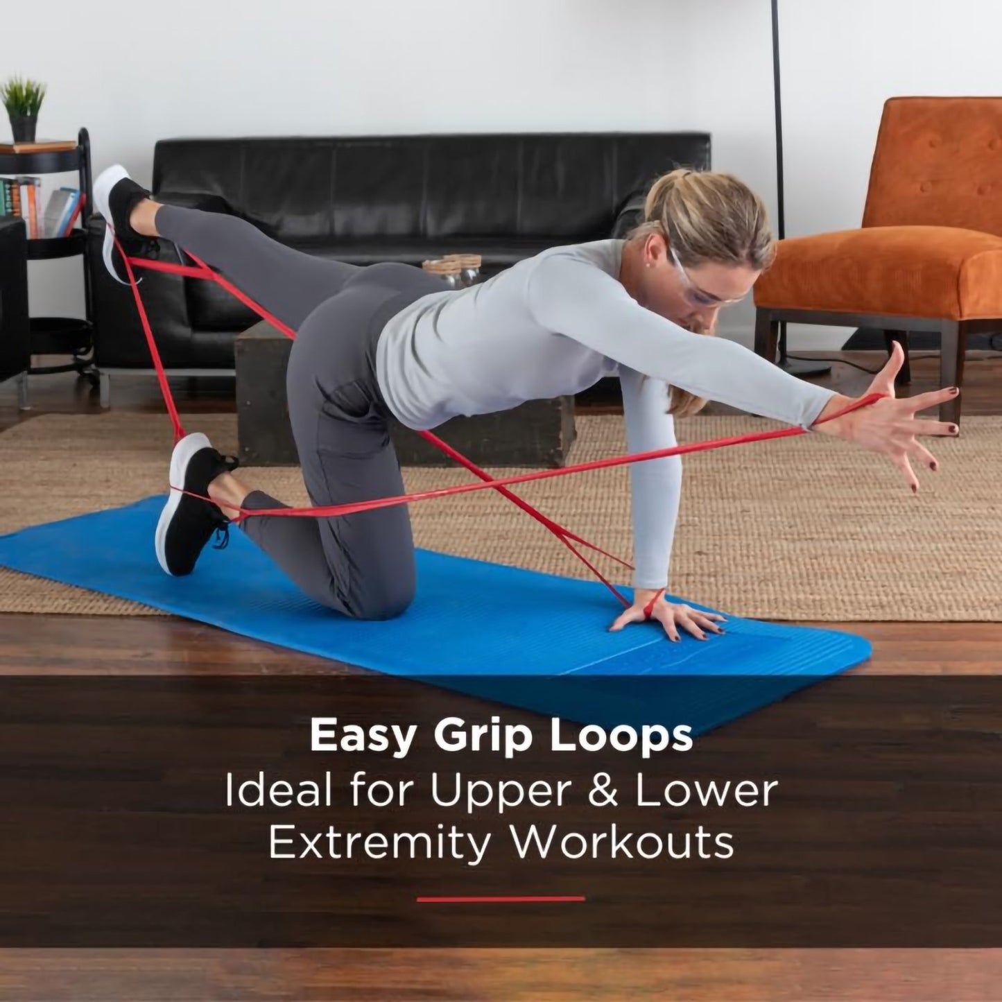 LOOP, THERABAND CLX 5' RED