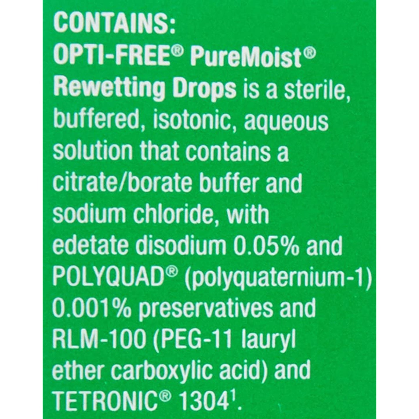 OPTI-FREE PUREMOIST REWETING, DRP 12ML
