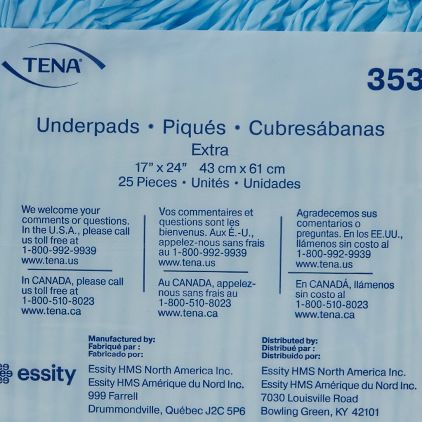 UNDERPAD, HARMONIE EXT 17X24 (25/PK 12PK/CS) SCAPER