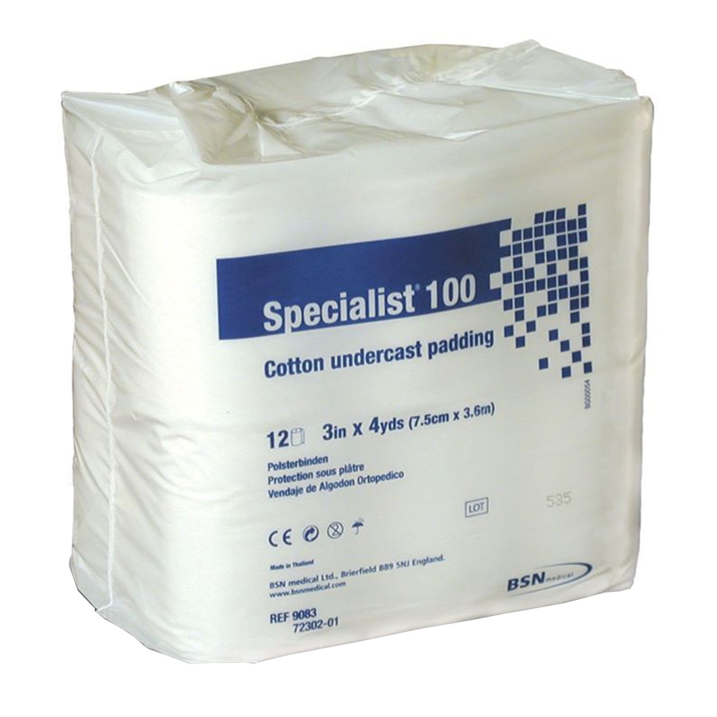 PADDING, CAST SPECIALIST CTN 3"X4YDS (12/BG)