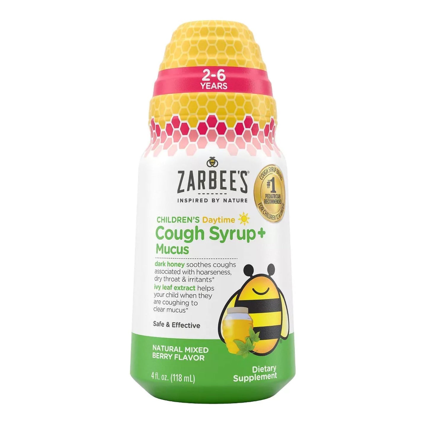 ZARBEES, SYRP CHLD COUGH+MUCUSNAT MIXED BERRY 4OZ