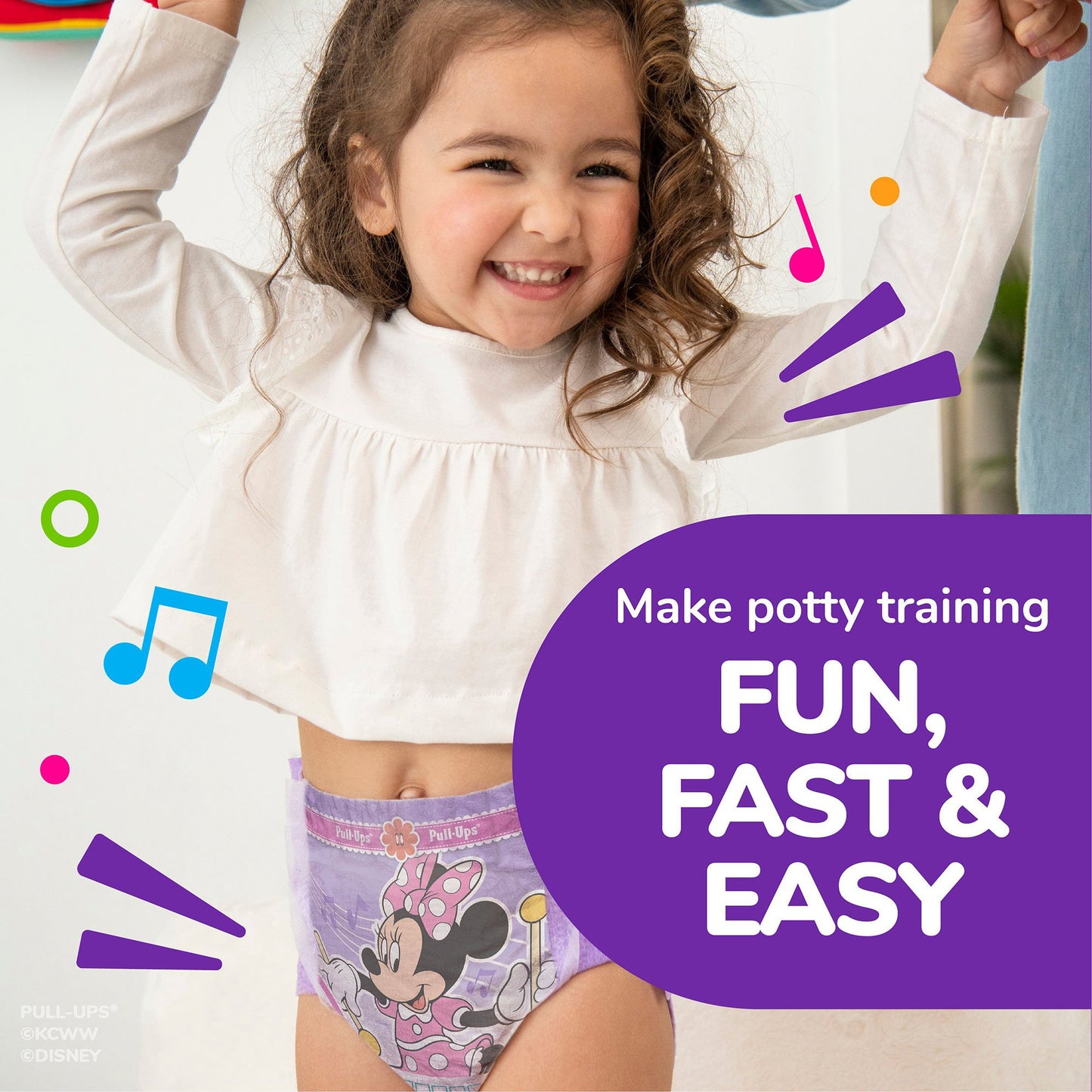 PANTS, TRAINING PULL-UPS LEARNING DESIGN GIRL 2T-3T (23/PK 4
