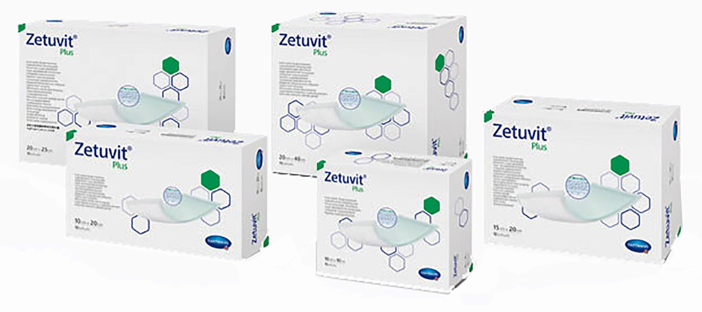 DRESSING, WOUND ZETUVIT PLUS W/SAP 4"X4" (10/BX)