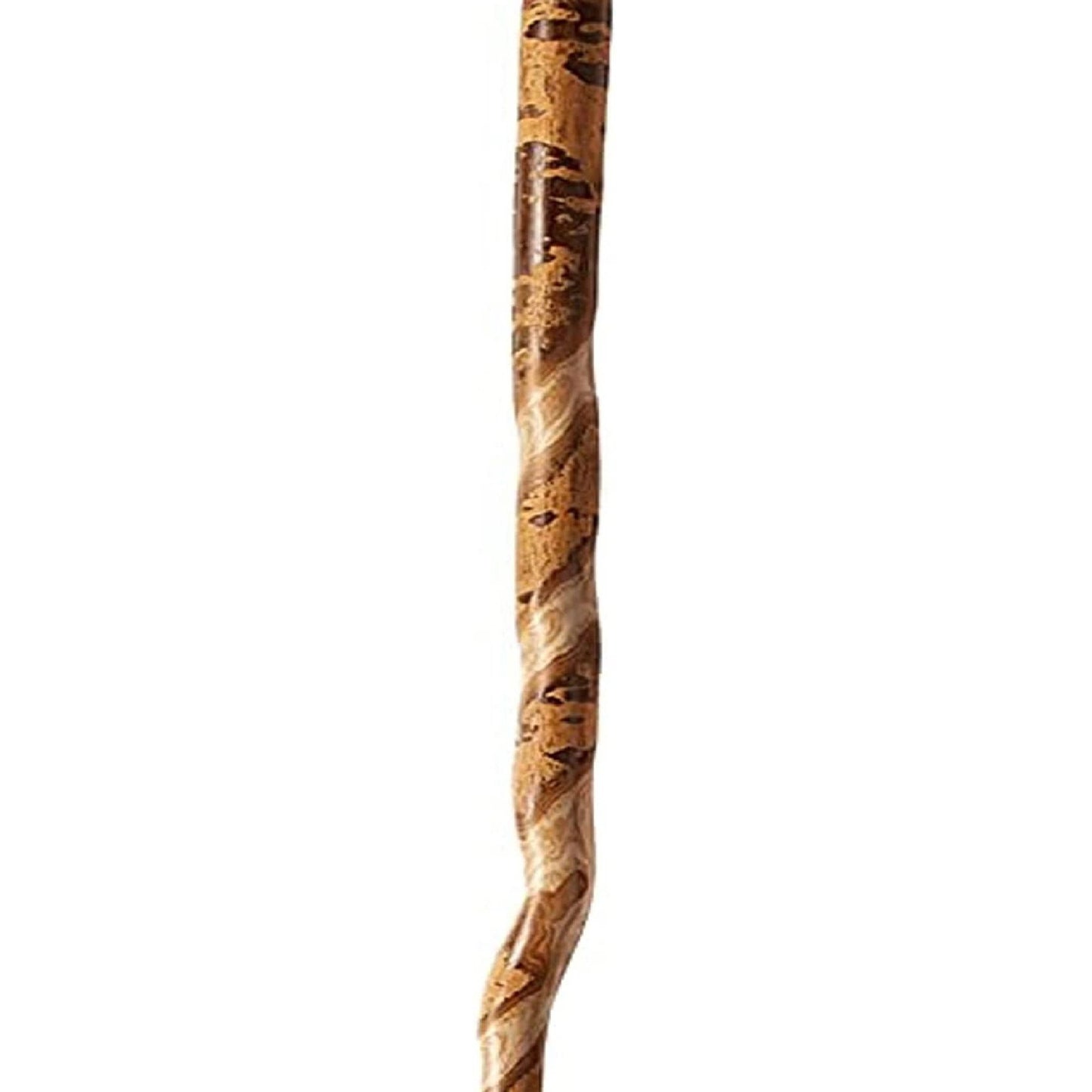 STICK, WALKING WOOD BRAZOS 55 TWISTED AMERICAN HARDWOOD 55"