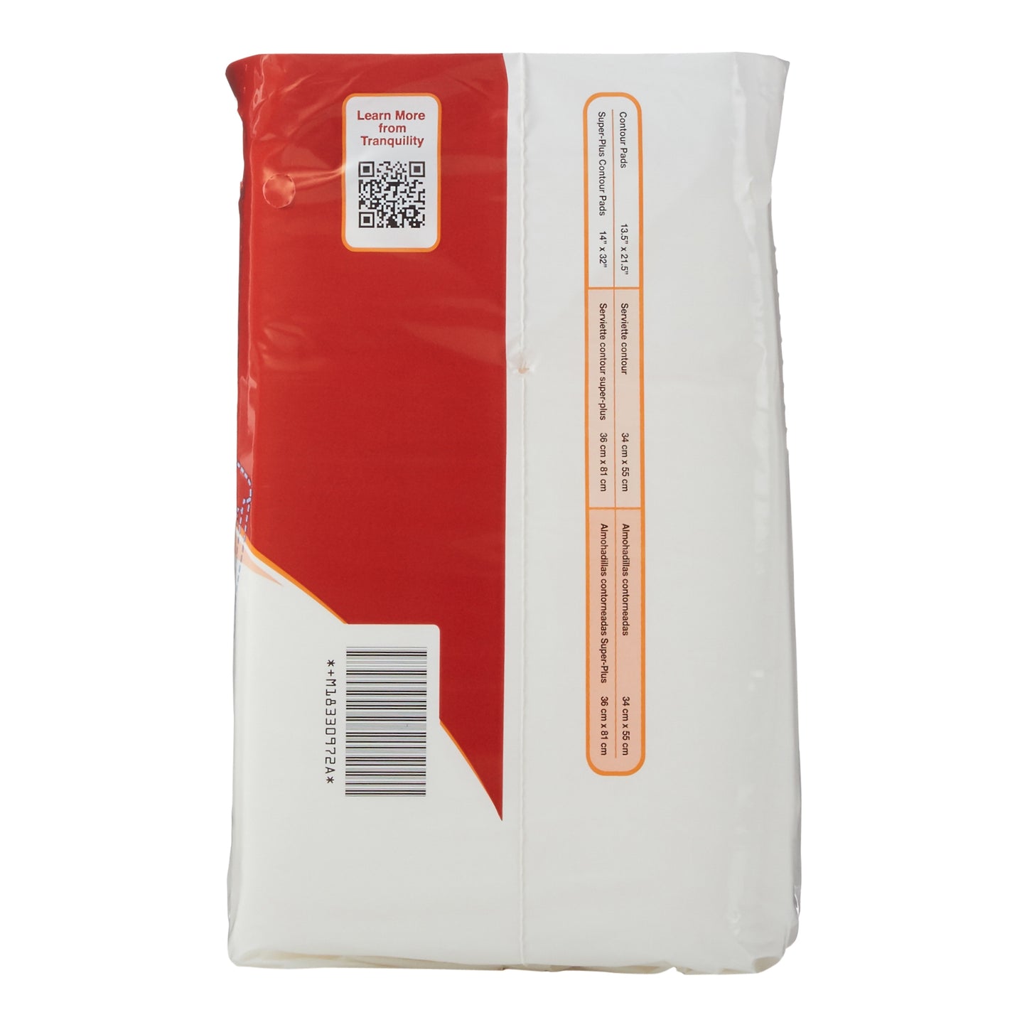 PAD, BOOSTER SUPER+ CONTOUR 14"X32" (12/BG 8BG/CS