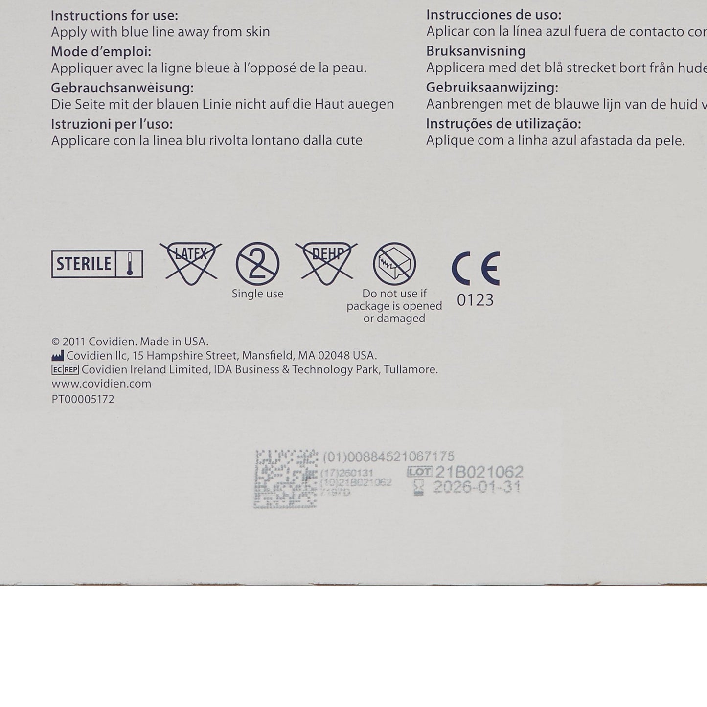PAD, ABDN 7 1/2"X8" (18/TR 12TR/CS) KENDAL