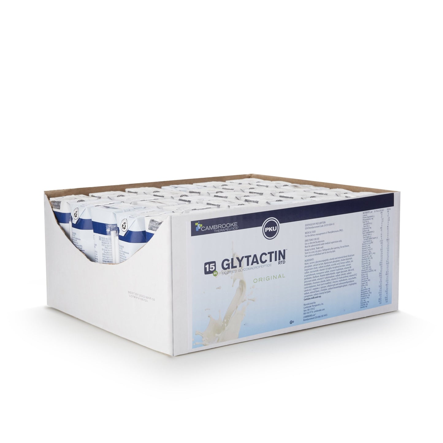 SUPPLEMENT, ORAL GLYTACTIN RTDORIG 15GM 8.3OZ (30/CS)