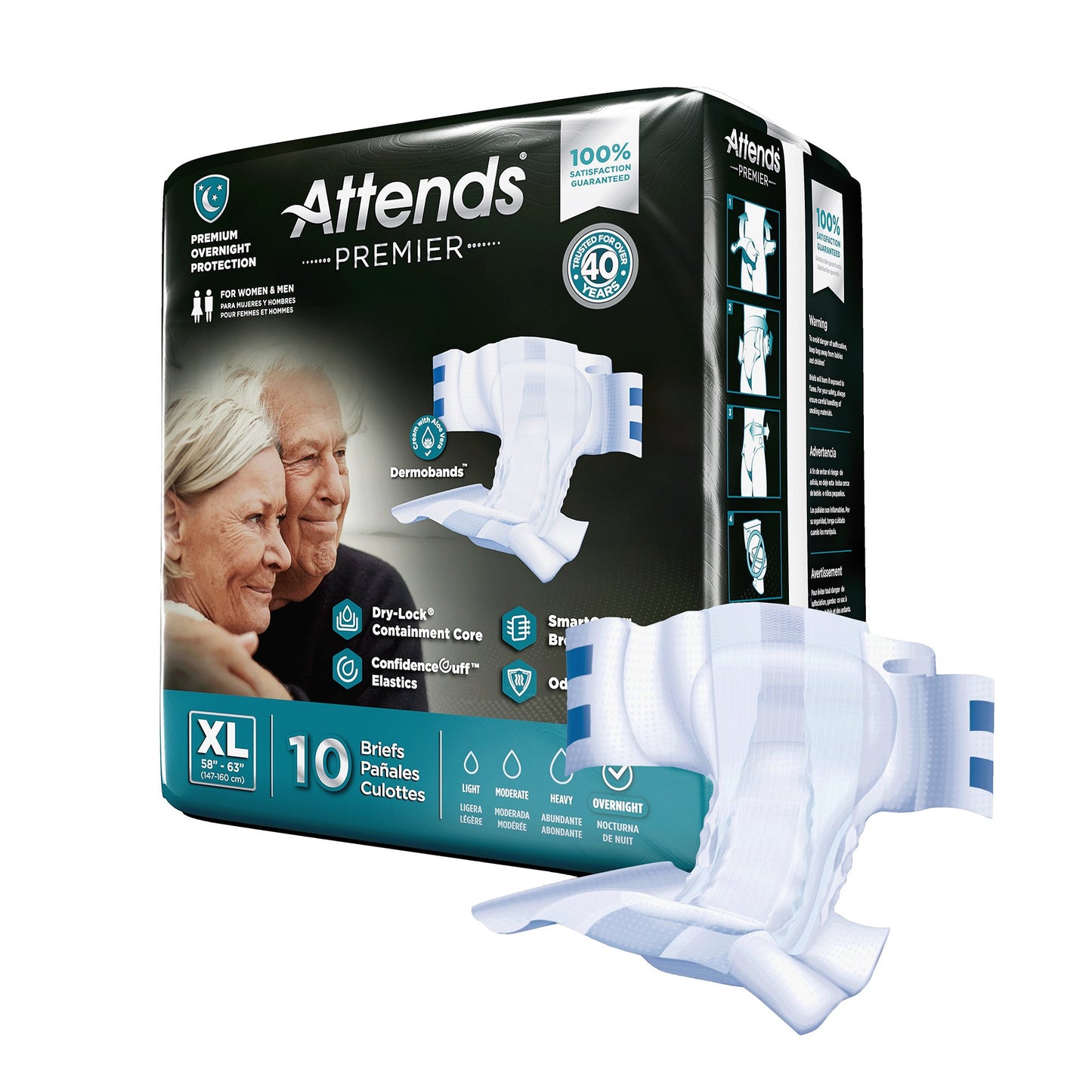 BRIEF, ATTENDS PREMIER XLG (10/BG 4BG/CS)
