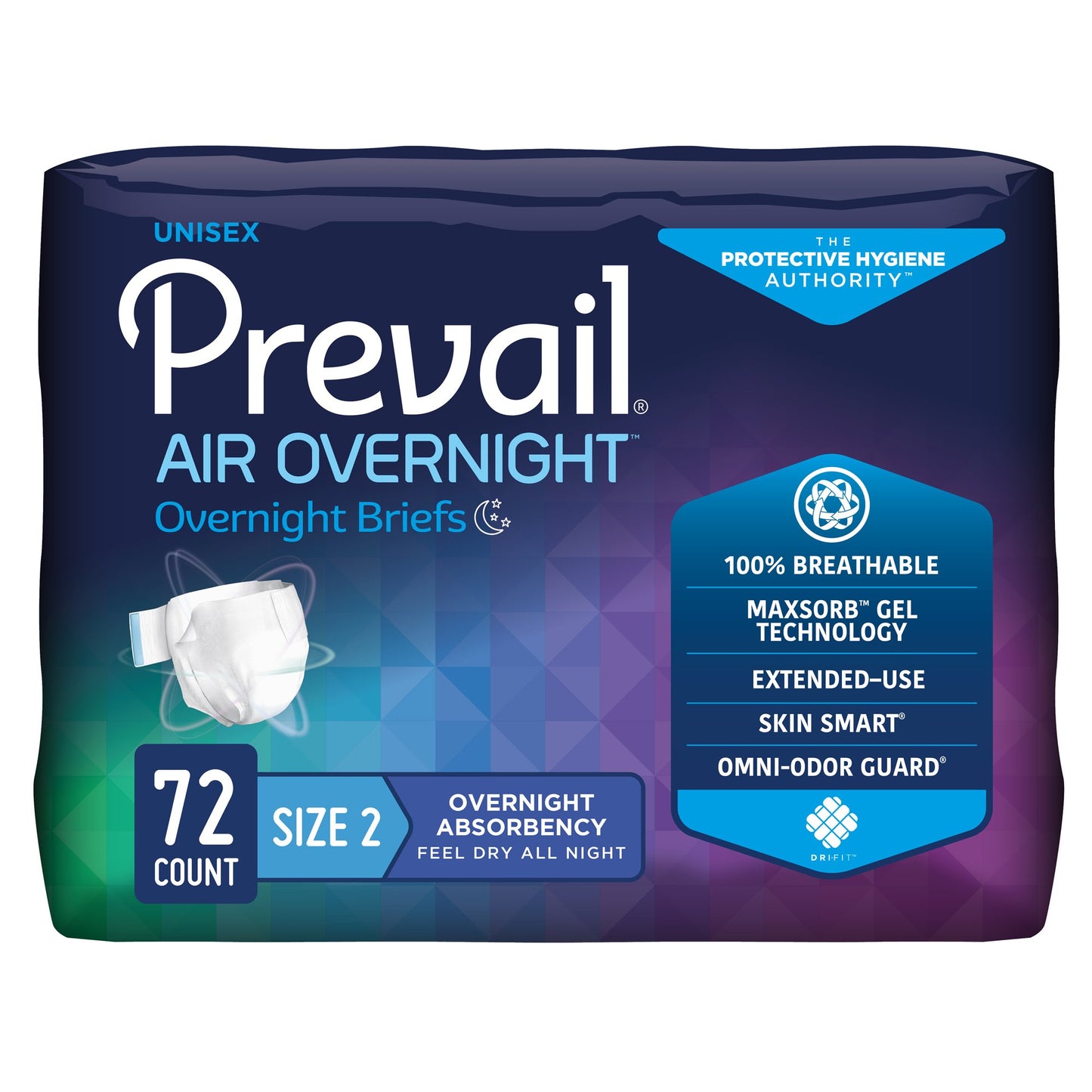 BRIEF, INCONT PREVAIL AIR SZ2 45"-62" (18/BG 4BG/CS)