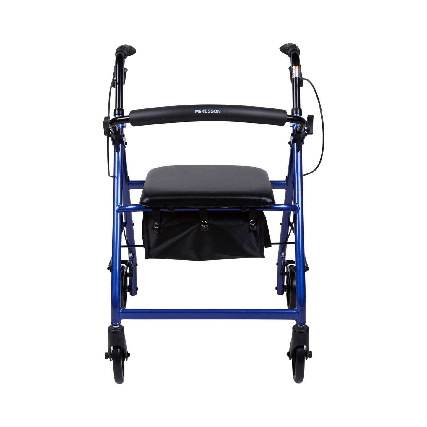WALKER, ROLLATOR LTWT FOLDING ALUM W/6" WHLS BLU 300LB