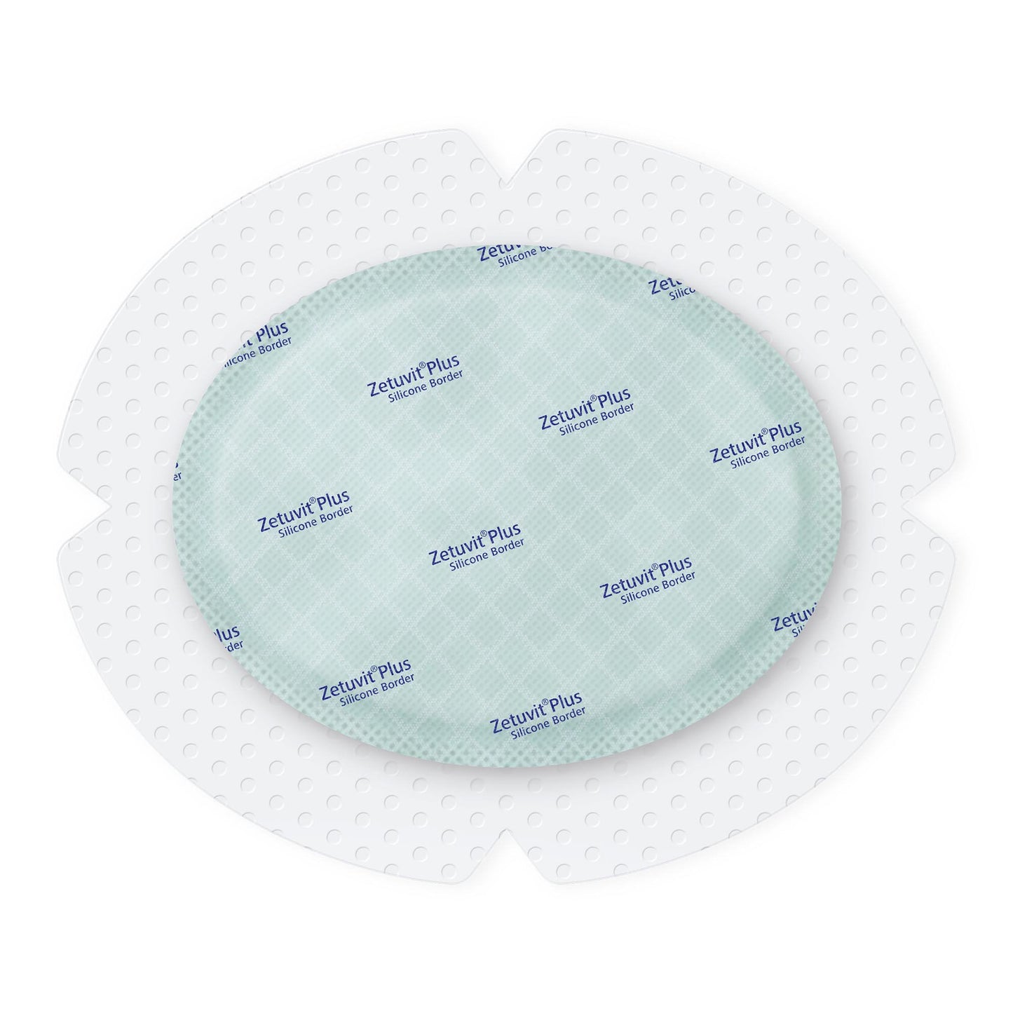 DRESSING, WND SAP BRDR OVAL W/SIL ADH 5"X6" (10/BX)