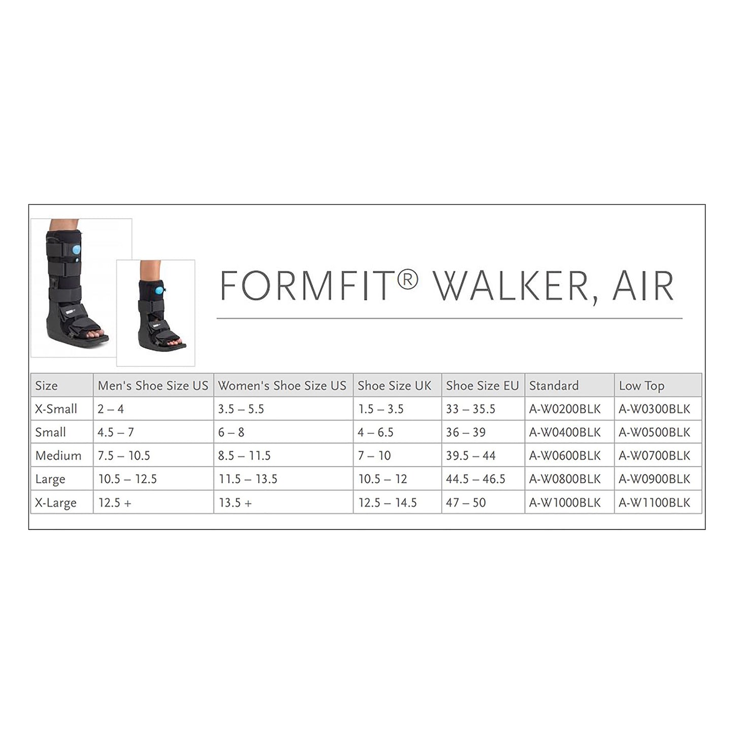 WALKER BOOT, AIR EQUALIZER TALL BLK MED