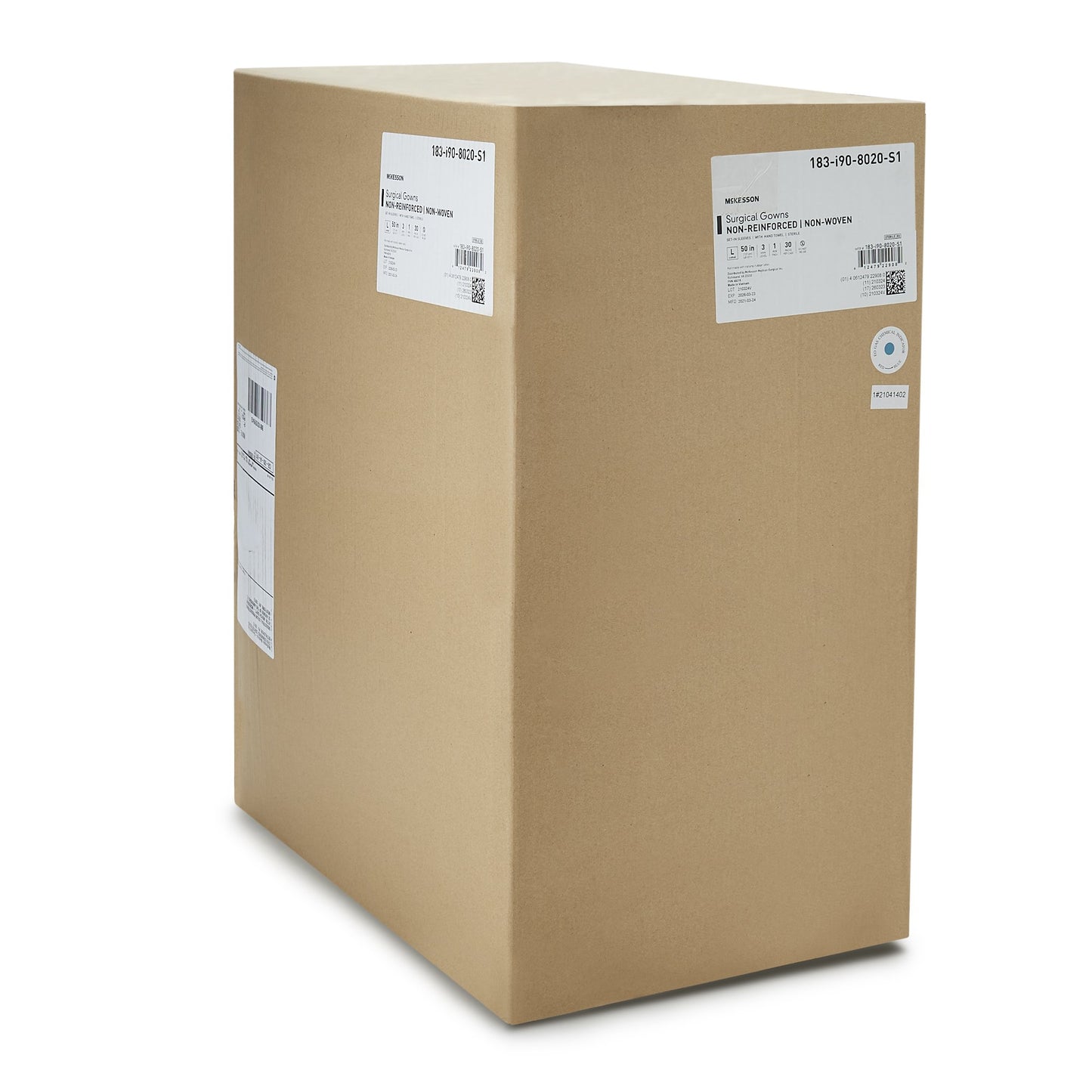 GOWN, SURG N/WOVEN STR N/REINFSET-IN W/TOWEL LG (30PK/CS)