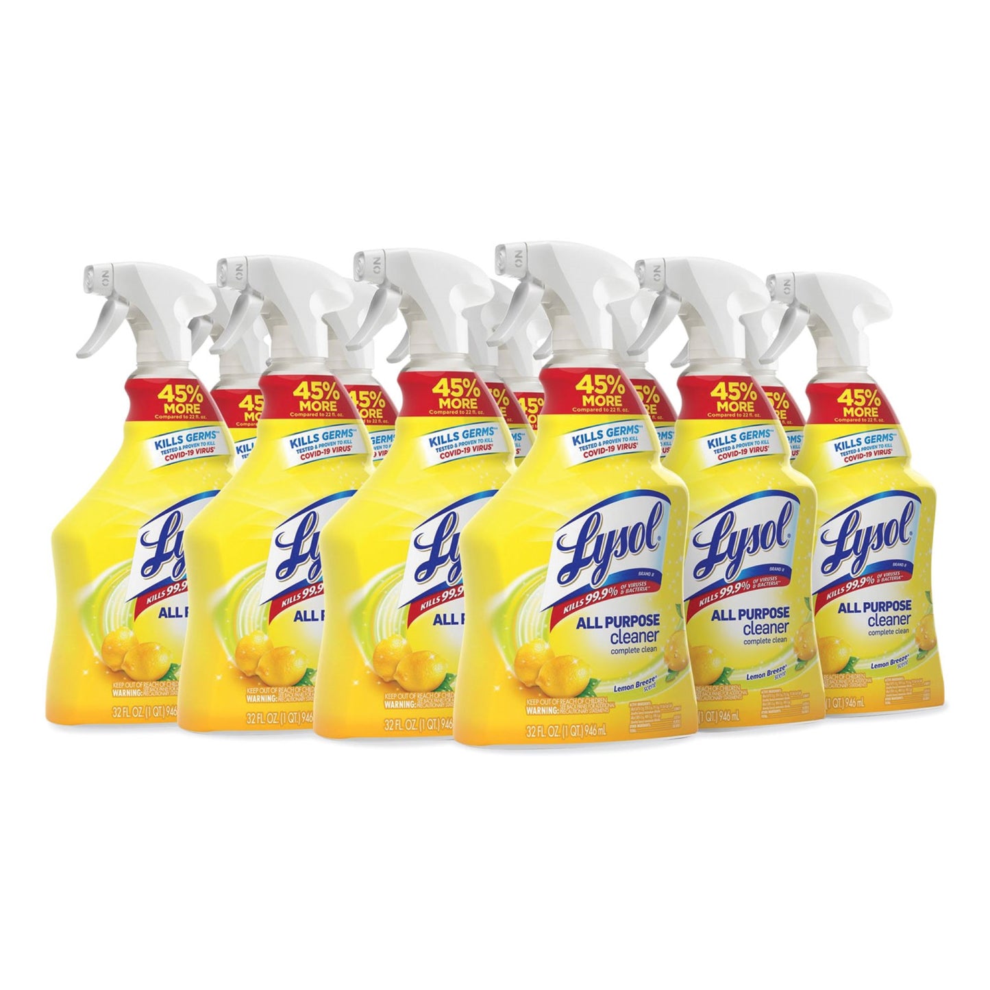 LYSOL, ALL PURP CLEANER 32OZ CLELEMON BREEZE (12/CS)