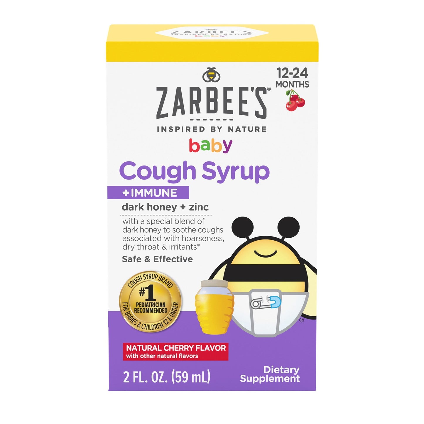ZARBEES, SYRP BABY COUGH CHERRY 2OZ