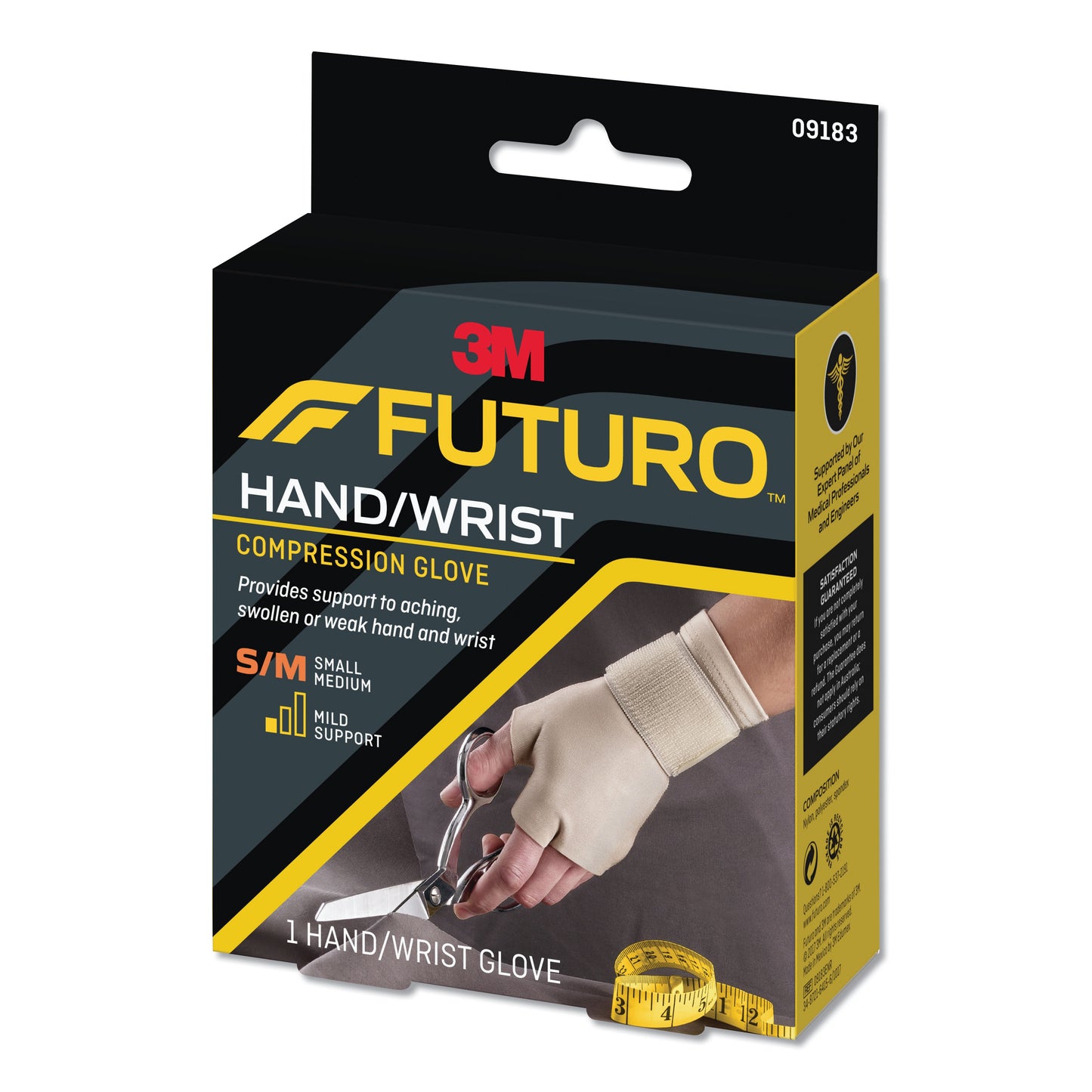 HAND/WRIST GLOVE, FUTURO SM/MED 1.5X3.75X5.125 (12 3M