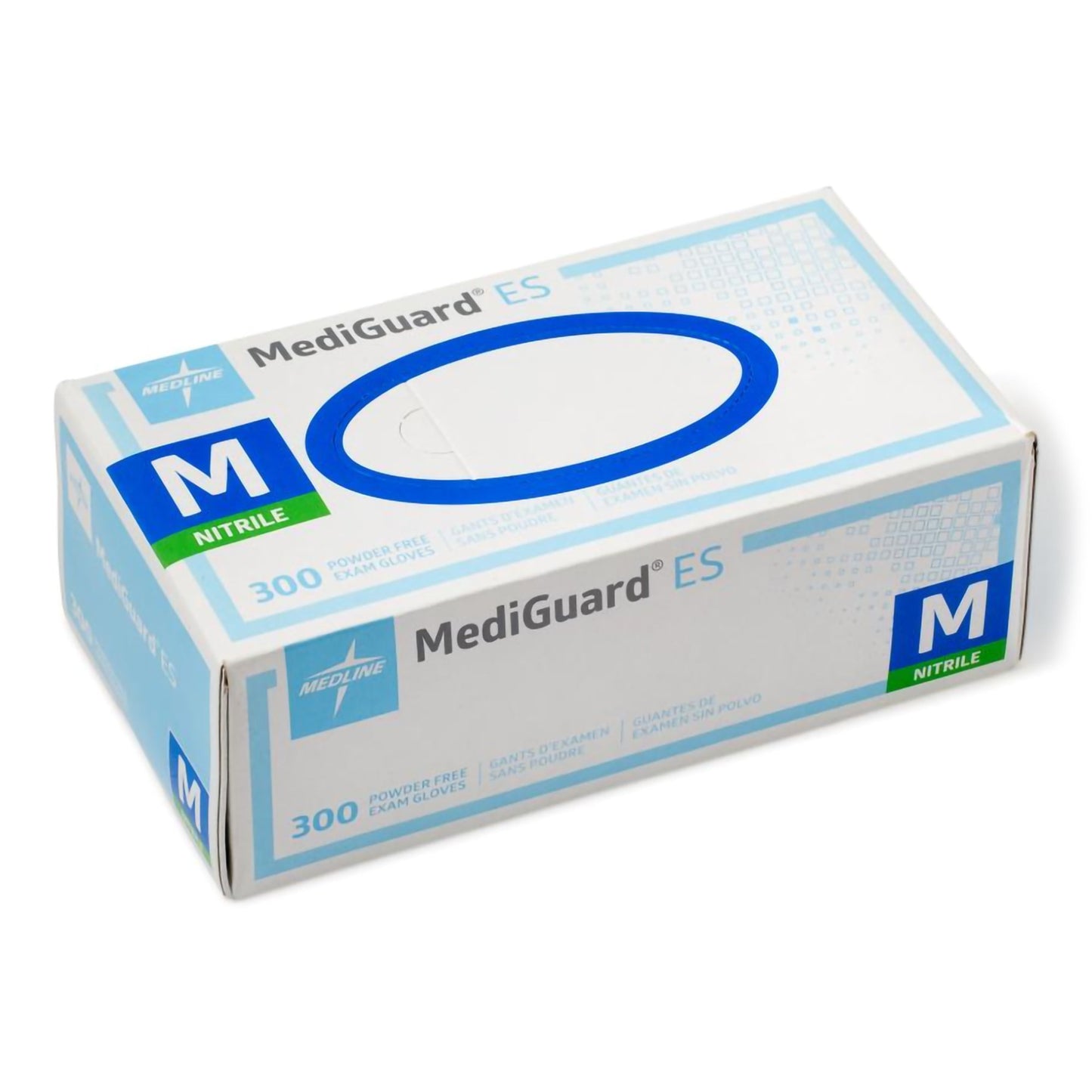 GLOVE, EXAM NITRILE MED N/S BLU (300/BX 10BX/CS)