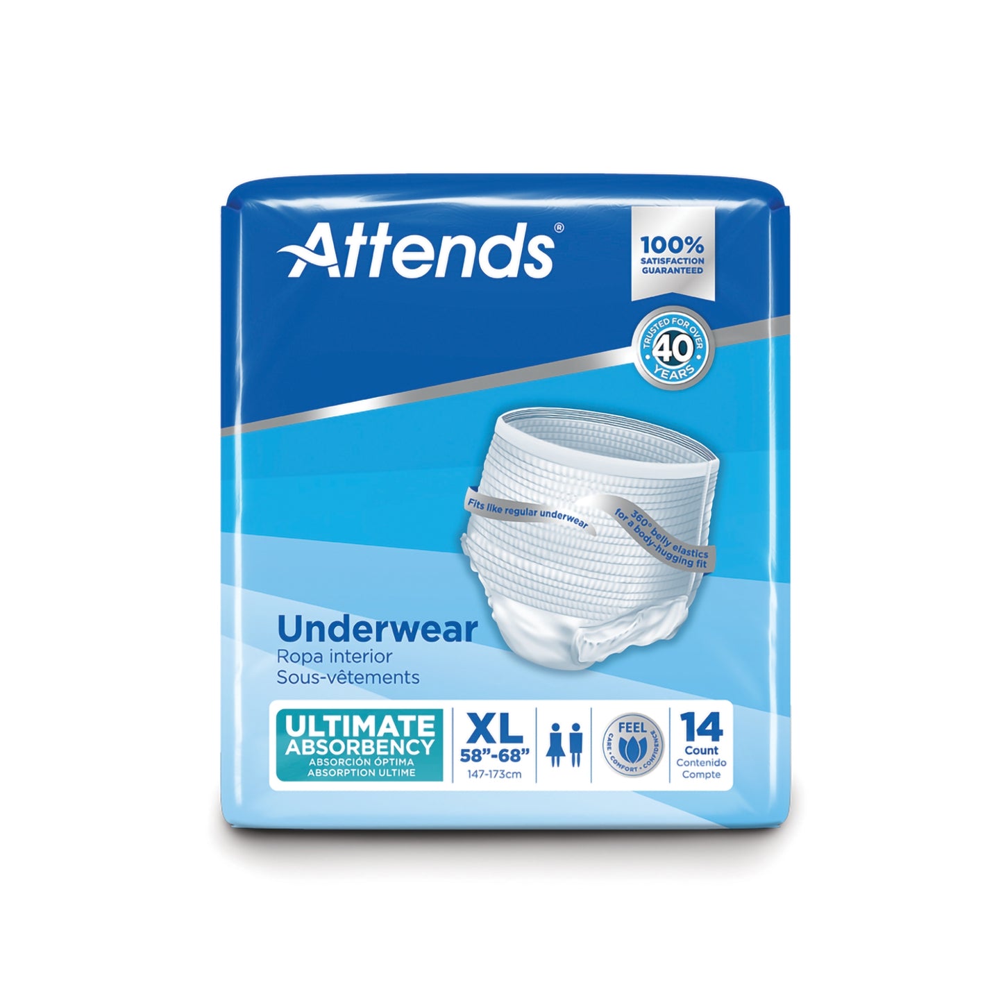 UNDERWEAR, ATTENDS ULT XLG (14/BG 4BG/CS)