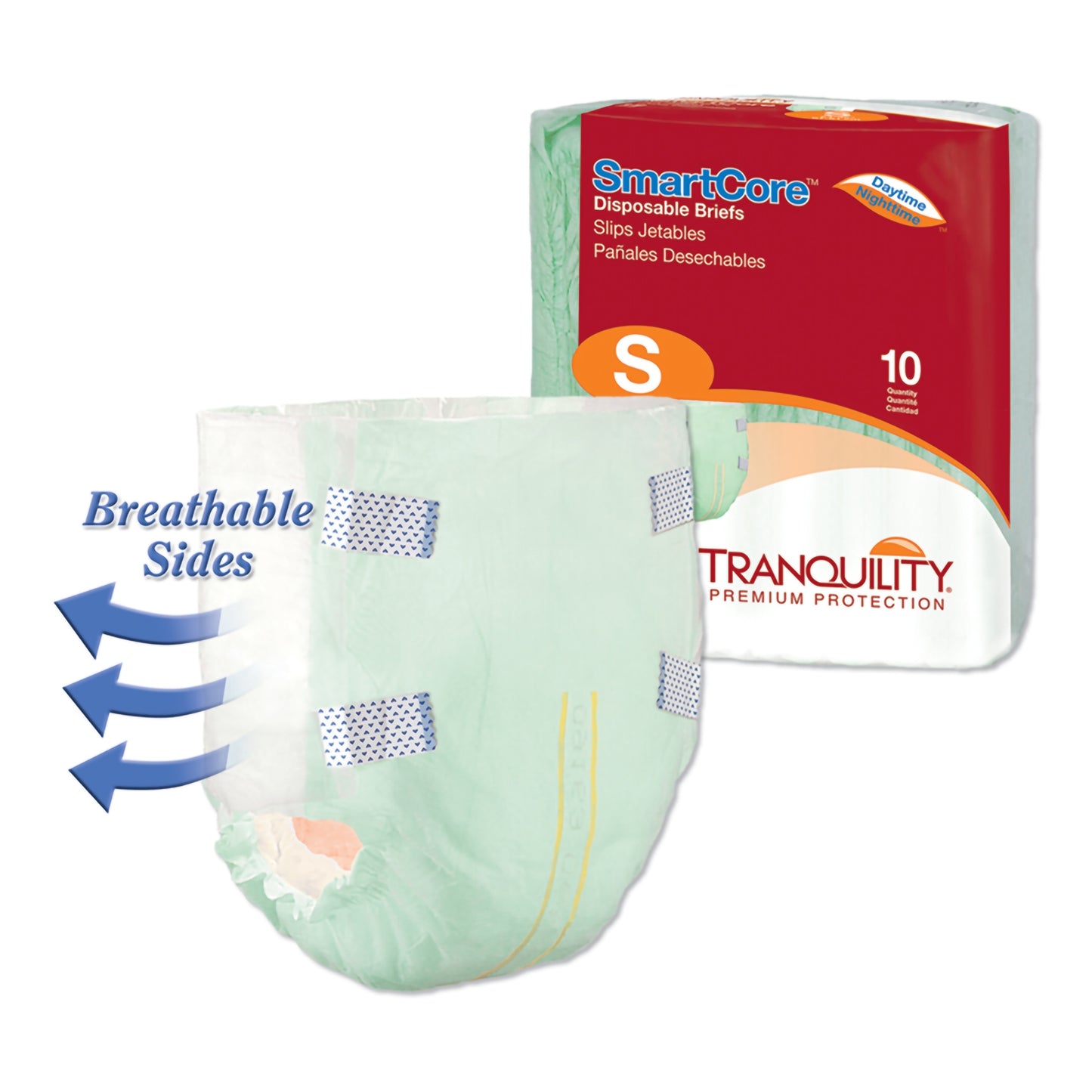 BRIEF, INCONT SMARTCORE SM (10/PK 10PK/CS)