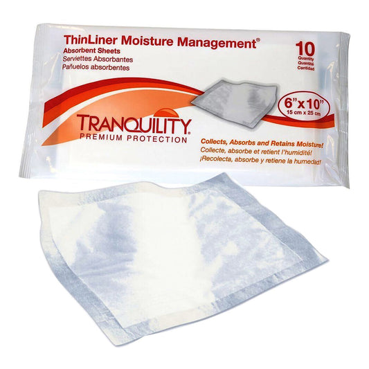 SHEET, TRANQUILITY THINLINER ABSRB DISP 6"X10" (10/PK 20PK/C