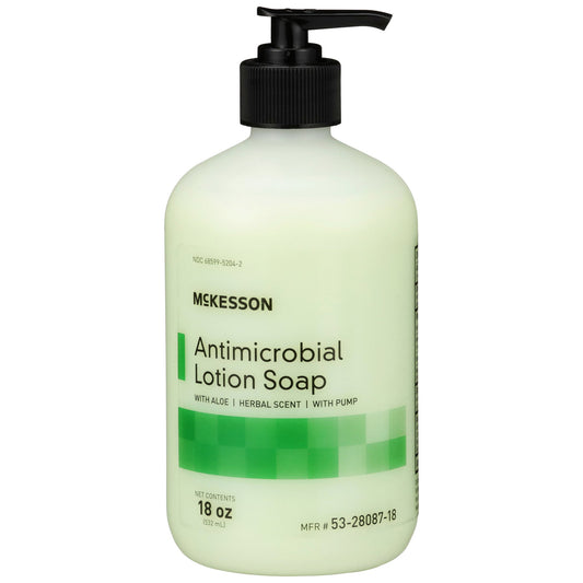 SOAP, ANTIMICRO LOTION ALOE W/PUMP 18OZ (12/CS)