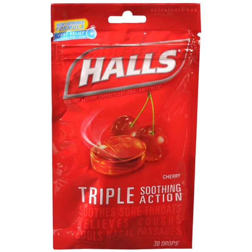 HALLS COUGH, LOZ CHERRY (30/BG)