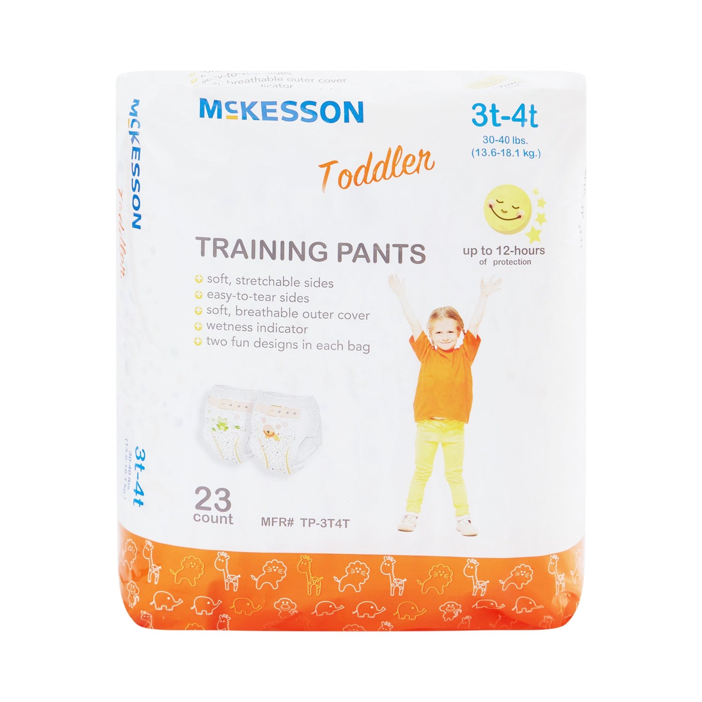 DIAPER, TRAINING EASY TEAR 3T-4T (23/BG 4BG/CS)