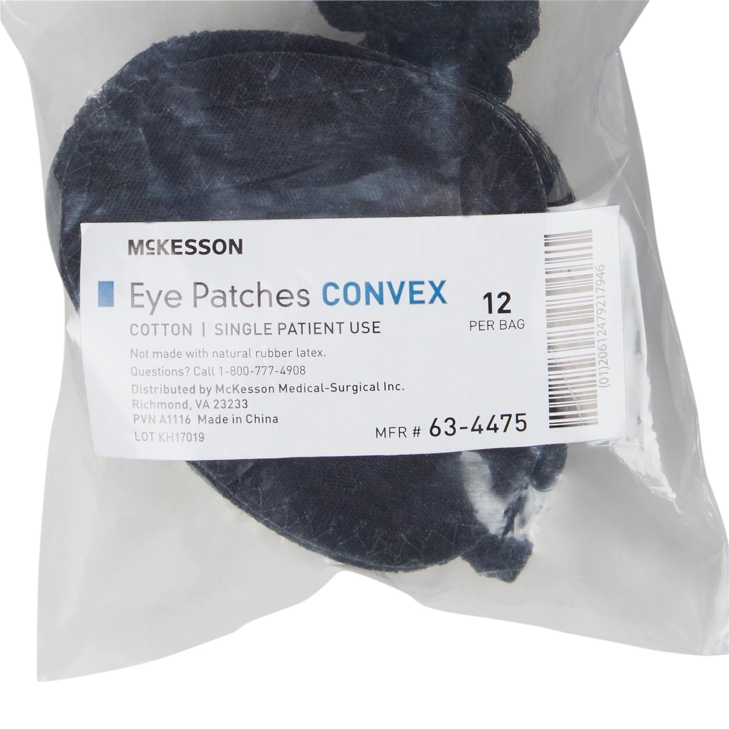 PATCH, EYE CONVEX BLK (12/BX) MGM63
