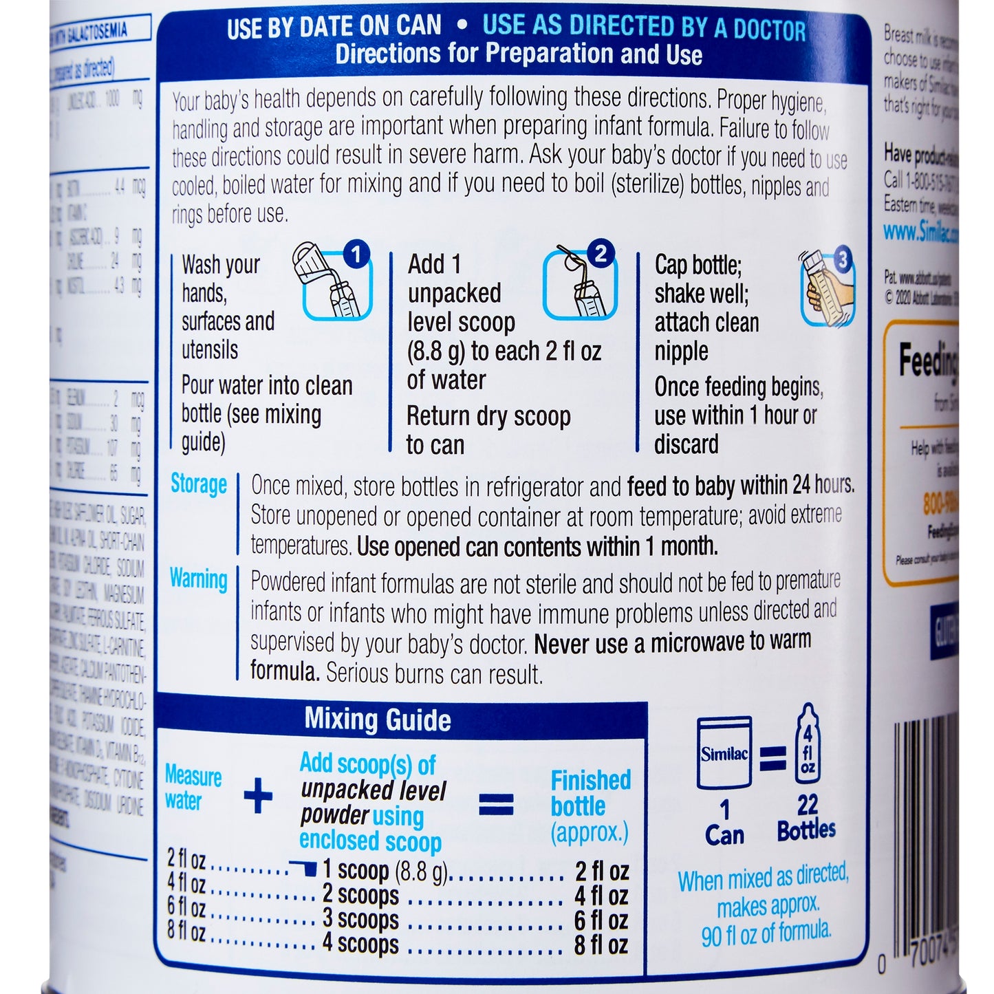 FORMULA, SIMILAC INF SENSITIVECAN POWDER 12OZ (6/CS)