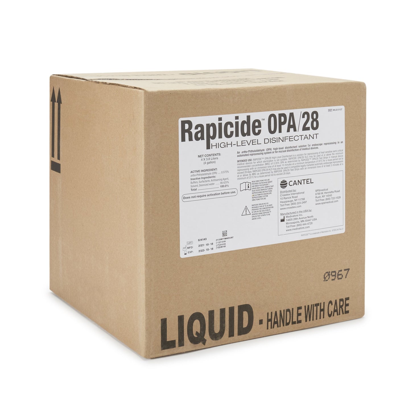 DISINFECTANT, ENDOSCOPE REPROCIDE HI LVL (4GL/CS)