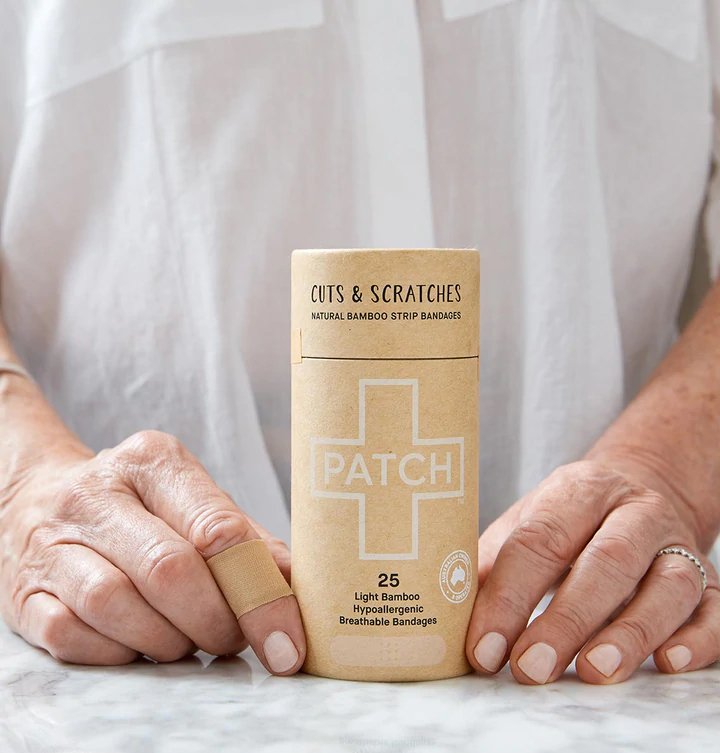 BANDAGE, ADH STRIP PATCH NATURAL BAMBOO (25/CT)