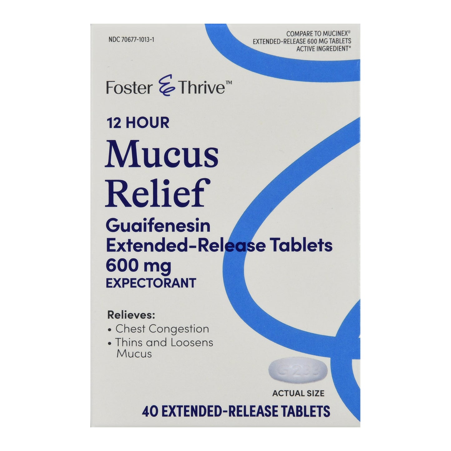MUCUS RELIEF ER, TAB FT 600MG (40/CT)