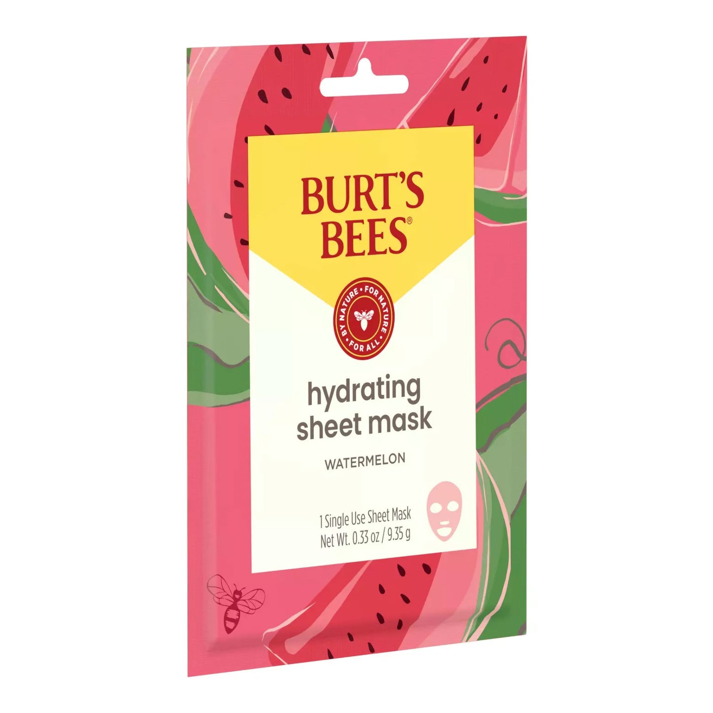 BURT BEES, FACIAL SHEET MASK HYDRATING WATERMELON (6/CT)