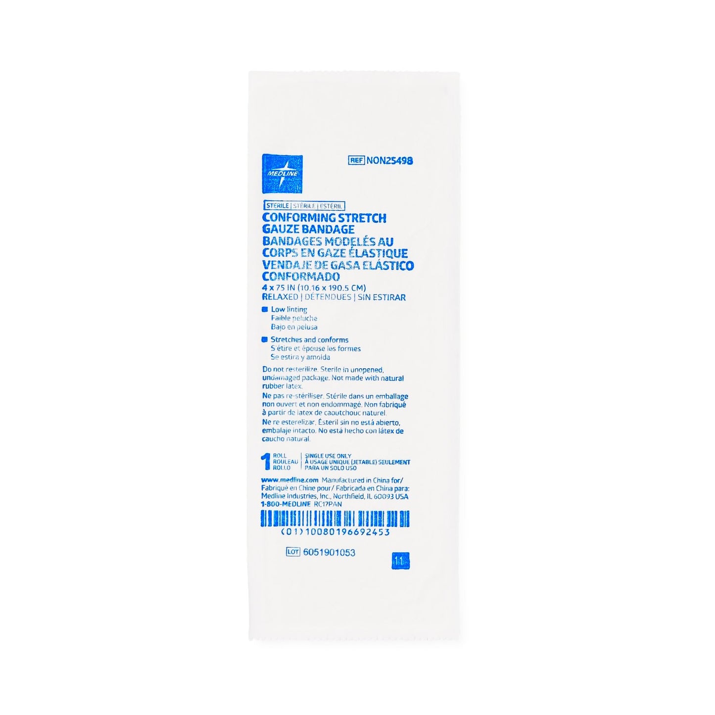 BANDAGE, GAUZE SOF-FORM STR 4"X4.1YDS (12/BX 8BX/CS)