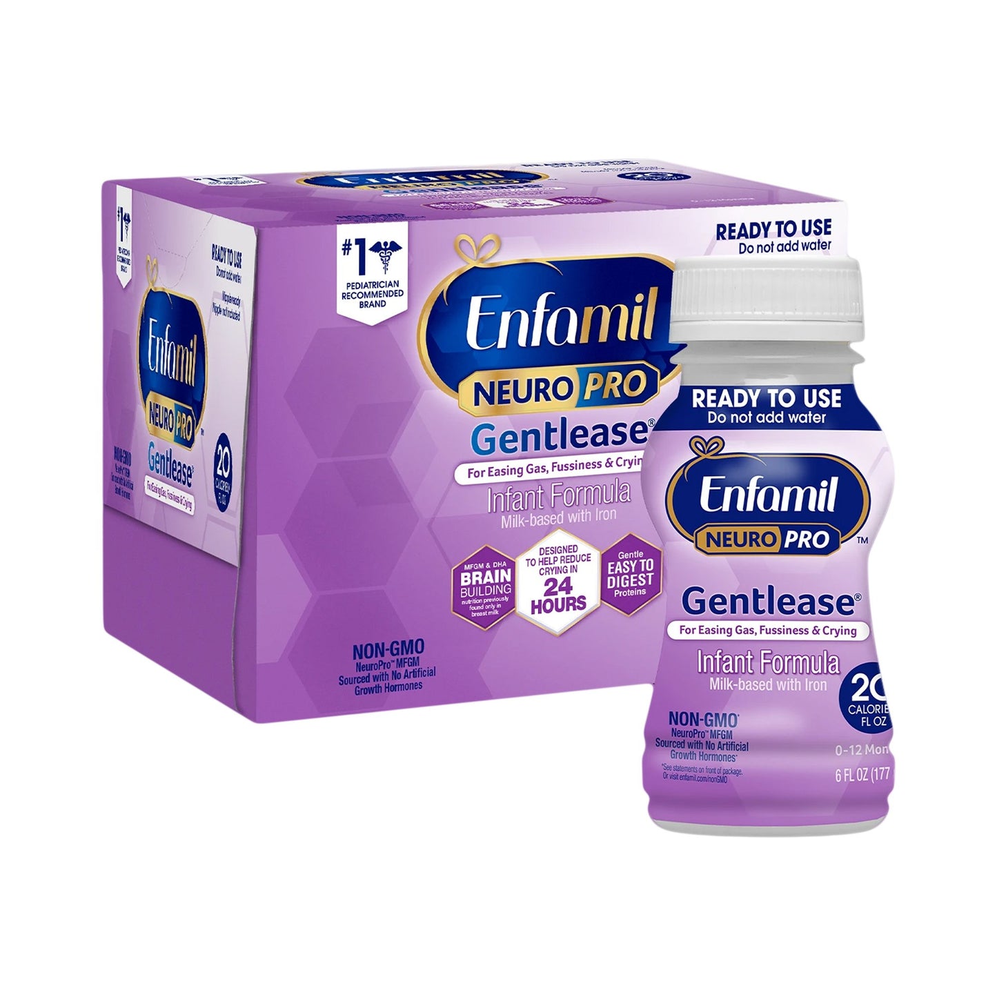 ENFAMIL, NEUROPRO GENTLEASE BOTTLE 60Z 20CAL (6/PK 4PK/CS)