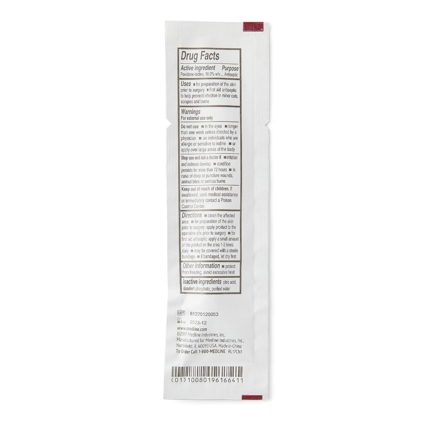 SWABSTICK, PVP (1/PK 50/BX 10 BX/CS)