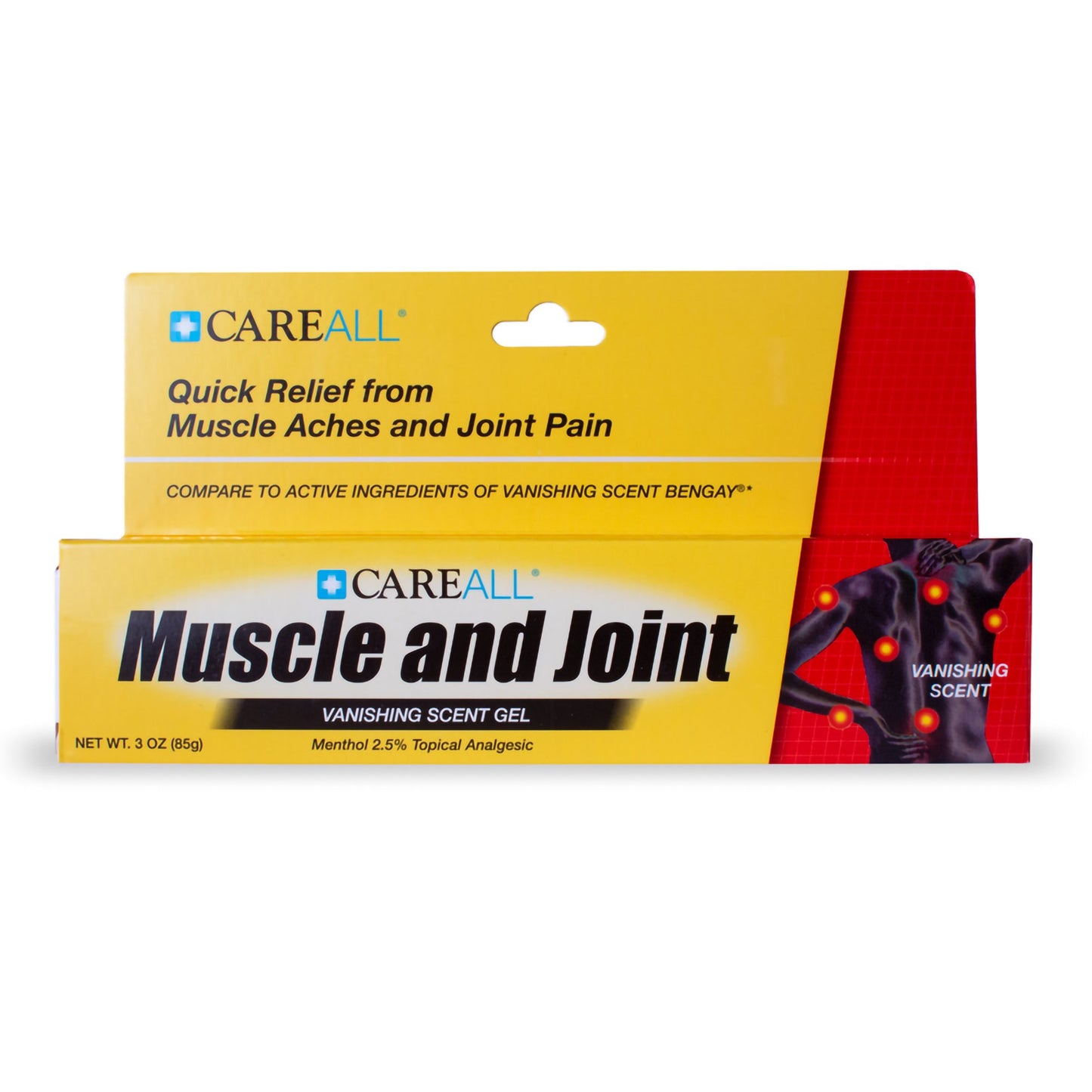 MUSCLE & JOINT, GEL VANISHING SCENT 3OZ (72/CS)
