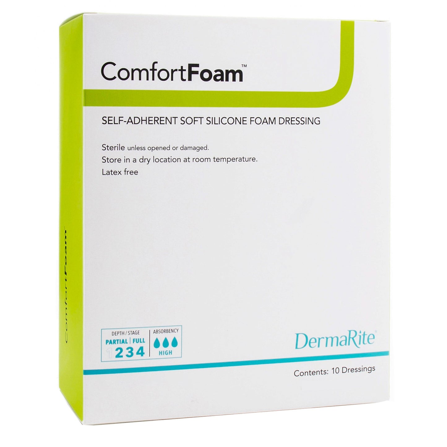 DRESSING, FOAM COMFORTFOAM 4X5(10/BX)